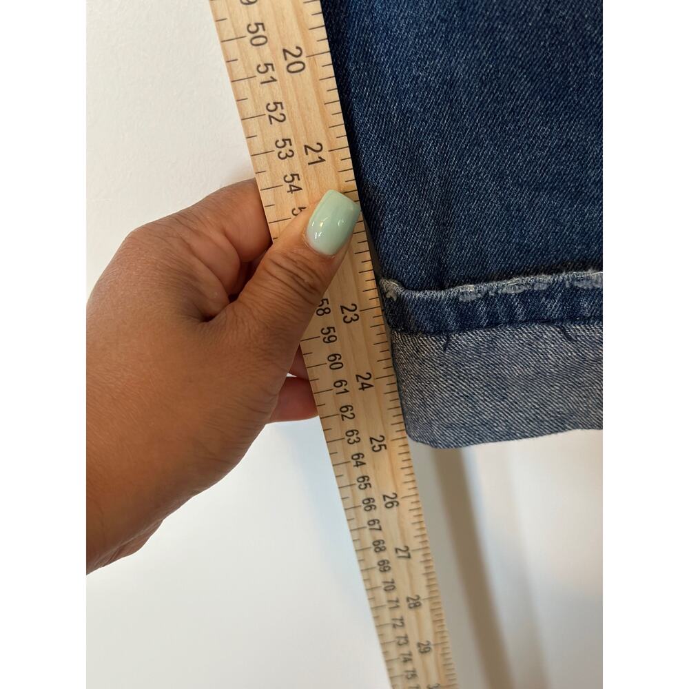 Studio F Linea Jeans Size 2 Ripped High Rise Baggy Boyfriend Medium Washed Denim - Picture 4 of 9